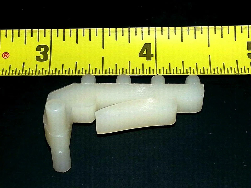 Bloque de cinta reguladora de ventana eléctrica de cuarto de vidrio para puerta trasera delantera 80-93 GM 2 piezas A Foto 3 de 4