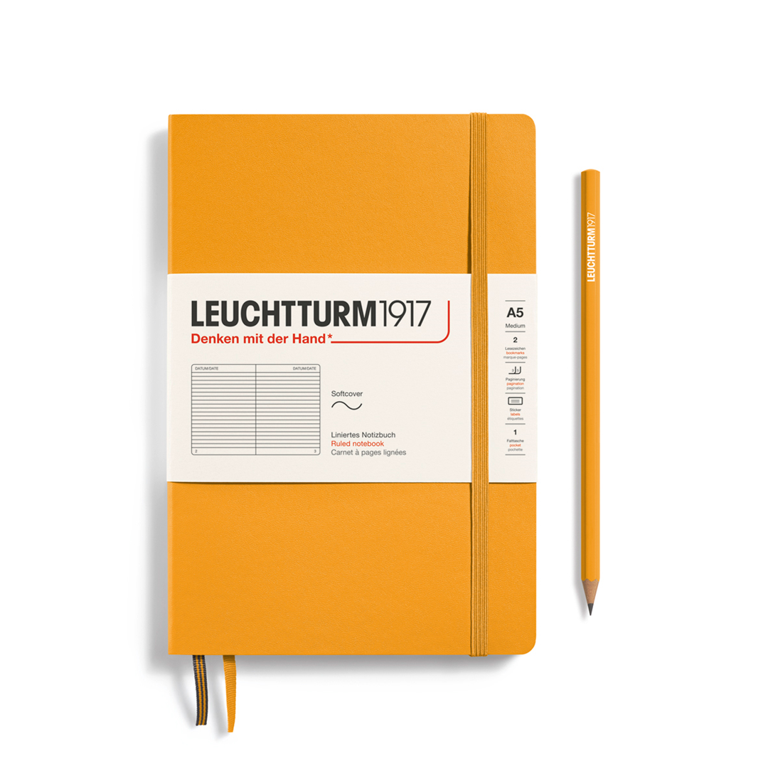 Notebook Medium A5 Soft Righe Rising Sun | Leuchtturm 1917