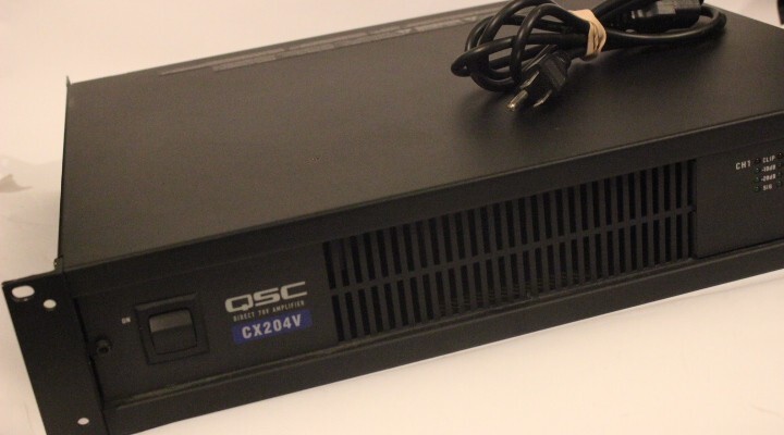 QSC CX204V 70V 4 Channel Power Amplifier - Black for sale online