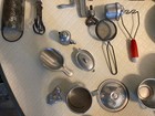 1950’s Toy Aluminum Cookware, Utensils, Meat Grinder & Egg Beater — photo 9