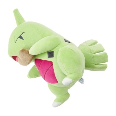 Offizieller schlafender Larvitar Freund Plüschtier Pokemon Center Japan Motchiri exklusiv