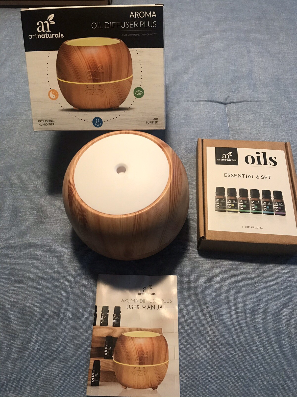 Aromatherapy Essential Oil Diffuser with 6 Ultrasonic Oils & Humidifier-image