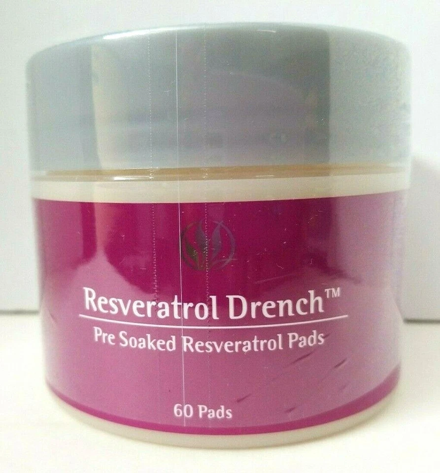 CUIDADO SERIO DE LA PIEL Resveratrol Drench Pre Remojado Resveratrol Almohadillas 60 ALMOHADILLAS SELLADAS Foto 2 de 4