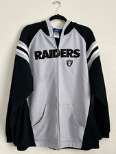 Raiders NFL Football Reebok Jacket Vintage Men s Size XL
