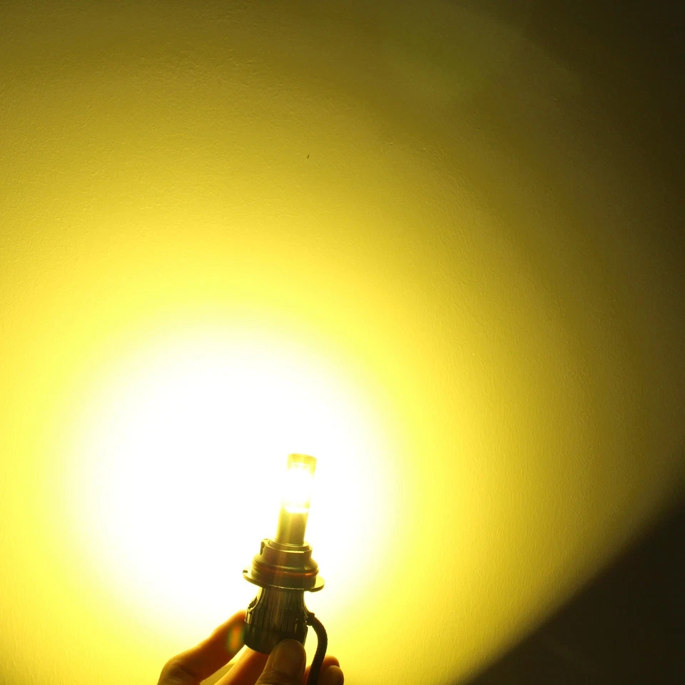 Faro Allá Lighting 9007 haz alto bajo bombilla súper brillante dorado AMARILLO 3200K Foto 3 de 4