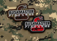 2PCS/SET BUSH MANSTER FIREARMS AK-47 MILITRAY TACTICAL HOOK PATCH LOOP BADGE