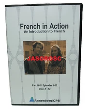 French in Action: Part 1 & 2, All 52 Episodes on 12 DVD