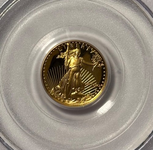 1991 P 1/10 Oz $5 Gold Proof American Eagle PCGS PR70 DCAM PF70 - Picture 3 of 3
