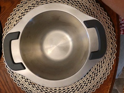 Pampered Chef Double Boiler Pan Stainless Steel Insert with Handles Retired