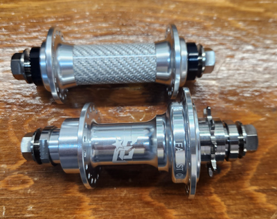 FEC 10mm Titan Freecoaster / silver carbon front BMX FLATLAND hub