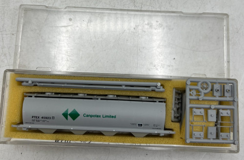 Coche de carga Canpotex cilíndrico 4 bahías escala N 60214-03 Intermountain | Zustand: Used