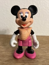 Minnie Mouse In Pink Dress Shoes Posable 4.5 Figure Arco Disney Toy