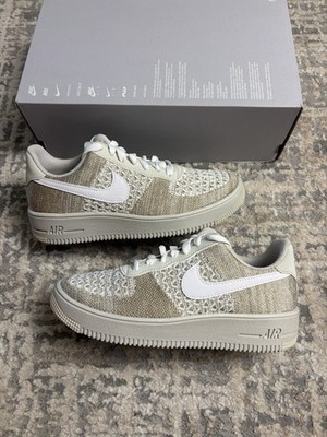 UK 5,5 - Nike Air Force 1 Flyknit 2.0 Light Bone White Khaki IB7675-001