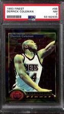 1993 Finest #98 DERRICK COLEMAN  PSA 7 NM 55182935 