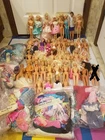 Vintage 30+ barbie ken doll lot with clothes accessories AS IS some need TLC...