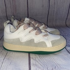 Steve Madden Womens 8 Roaring White Green Double Laced Platform Sneakers