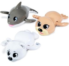 Wind Up Swimming Baby Toddler Bath Toys, Arctic 3 Pack Wind Arms Watch The