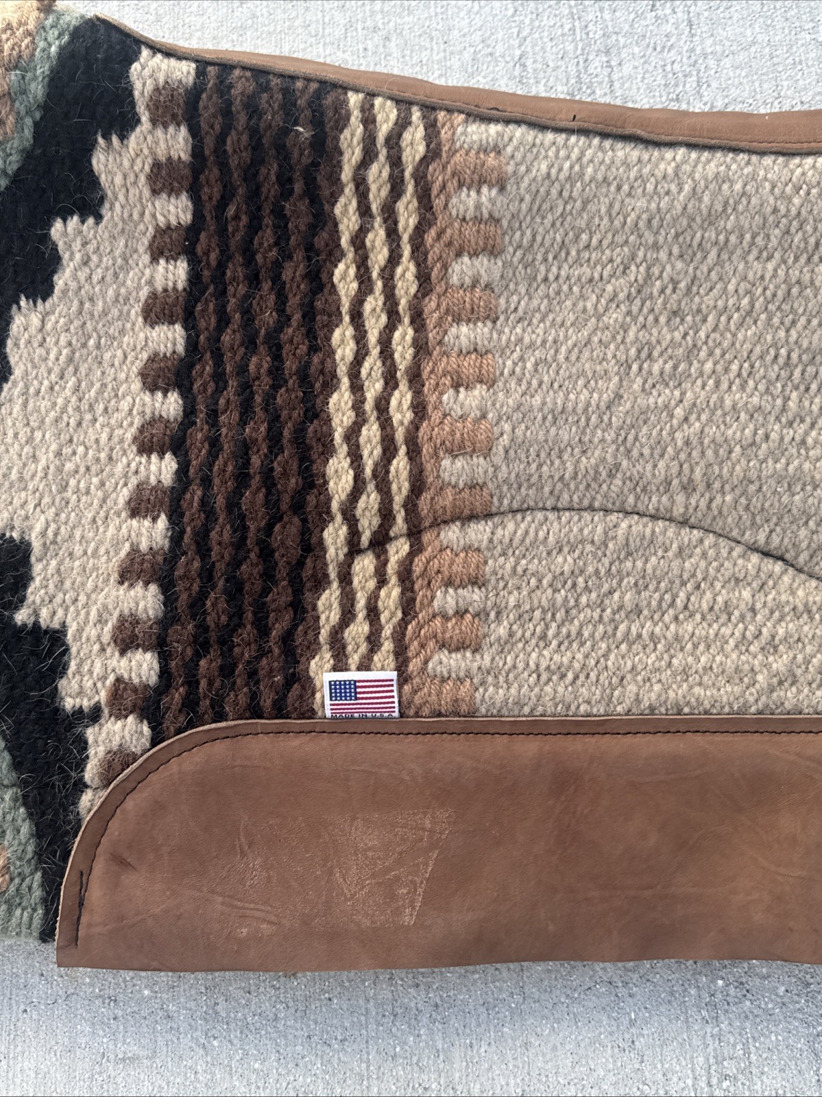 Horse Tack Impact Gel Woven Top Western Aztec Native American Saddle Pad