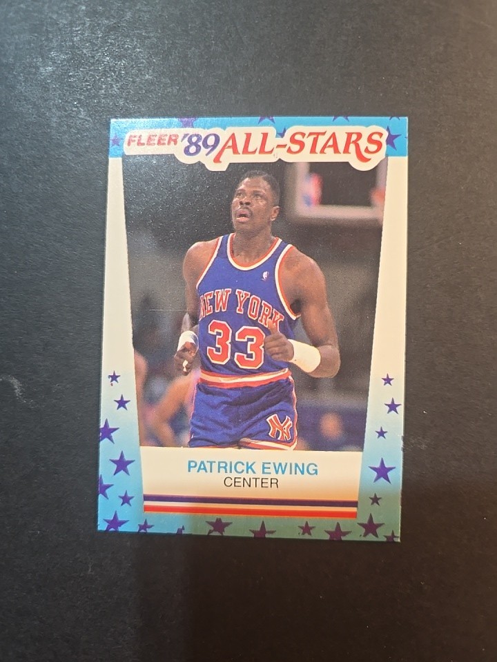 1989-90 Fleer - All-Stars Stickers Patrick Ewing #7