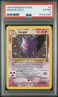 1999 POKEMON FOSSIL #5 GENGAR-HOLO PSA 6