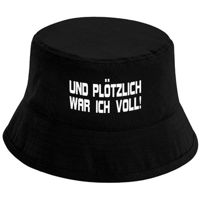 Fischerhut   Und plötzlich war ich voll Lustiger Partyhut Malle Festival Unisex