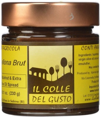 Il Colle Coarse Hazelnut Chocolate Spread with EV Olive Oil 8.8 oz