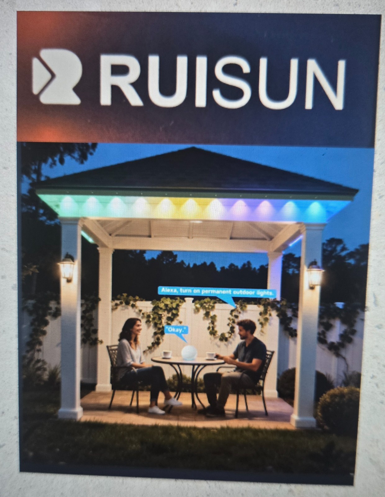 Éclairage extérieur permanent 15M avec 16000 couleurs RGB et étanchéité IP67