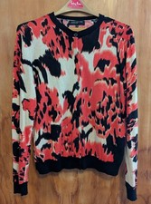 Women's sweater Jones NY multi- color cotton blend, button front, size Large