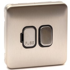 Schneider Lisse GGBL5010BSS Screwless Switched Fused Spur FCU 13A Stainless DP