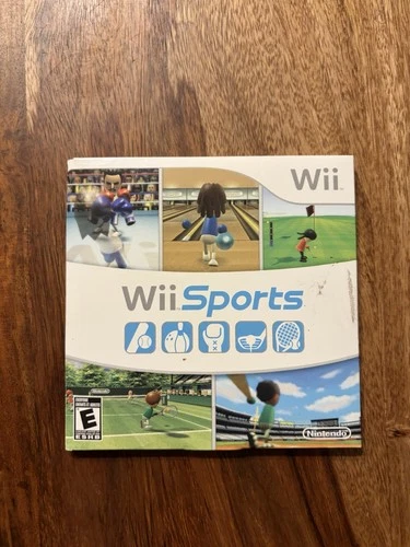 RARE Wii Sports (Nintendo Wii) Cardboard Sleeve CIB COMPLETE Tested & Working