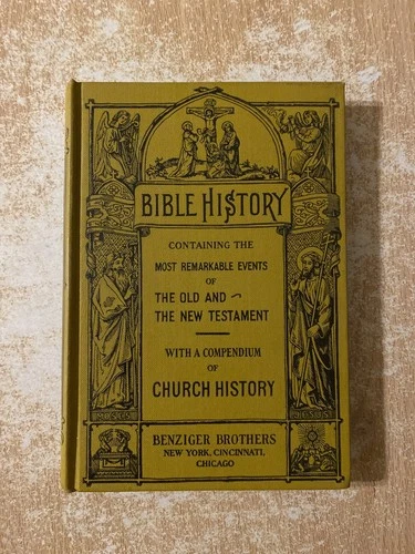 Bible History by Rev Richard Gilmour (1924 Hardcover)