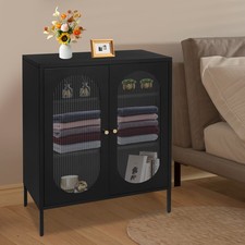 40" Kitchen Pantry Storage Box 3 Tiers Adjustable Tier Spacing Accent Cabinet