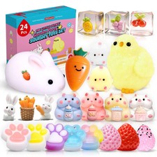 24Pack Taba Squishy Toys kit - Easter 24pcs, 24-variety Pack