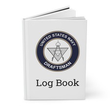 US Navy Draftsman Rating Log Book DM Emblem Journal