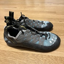 La Sportiva Tarantulace Rock Climbing Blue Gray Lace Up Shoes Men  s 39EU/6.5M US