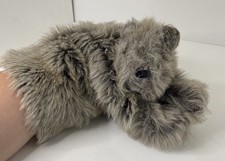 Vintage Hand Puppet Squirrel Gray Brown 13  