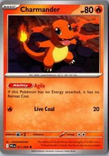 Charmander 011/094 Common Phantasmal Flames Lightly Played Pokemon Card Starter