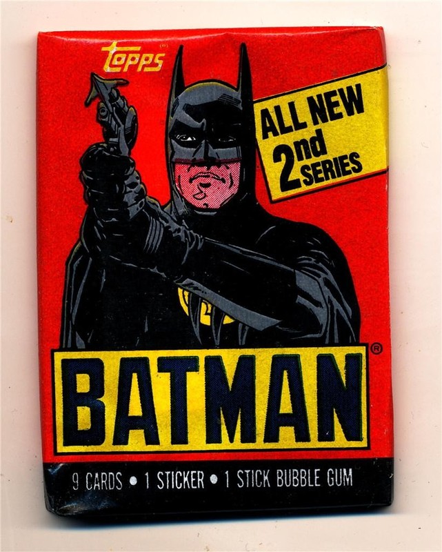 rare 1989 batman cards Topps movie 36 packs full box Collect them all 1989 Topps Batman Wax Pack