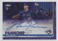 2019 Topps Chrome Rookie Purple Refractor 32/250 Thomas Pannone #RA-TP Auto w5b