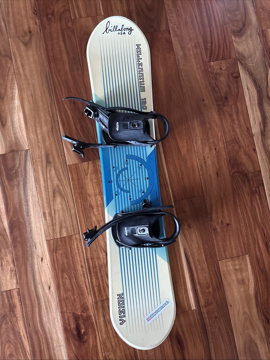 Vintage Vision Millennium 120 Snow Snowboard With Bindings 120cm