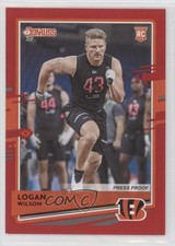 2020 Panini Donruss Rookie Press Proof Red Logan Wilson #293 xm0
