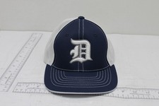 Pacific Headwear Flexfit Mesh Trucker Cap Tigers Navy White Youth 6 3/8 - 6 7/8