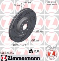 Zimmermann Bremsscheibe 600.3243.54 FüR Skoda