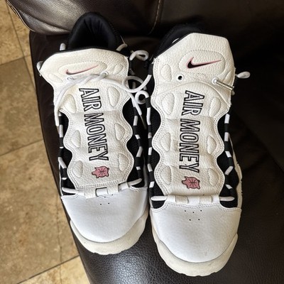 2017 Nike Air More Money Uptempo White-Black-Coral Pink sz 13