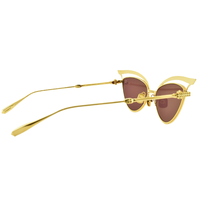 Valentino Women Sunglasses Titanium Gold Grey CAt Eye V - GLASSLINER VLS-118B-55 Valentino | Accessories | Valentino Women Brand New  main image 4