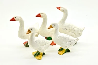 Schleich Gänse Konvolut aus Sammlung 3 x 13799, 2 x 13129 - Bild 1 von 2