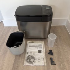 Panasonic SD-YR2550 Automatic Bread Maker Machine, Silver & Black With Manual