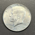 1966 Kennedy Half Dollar / 40% Silver US Coin / 50 Cent Piece