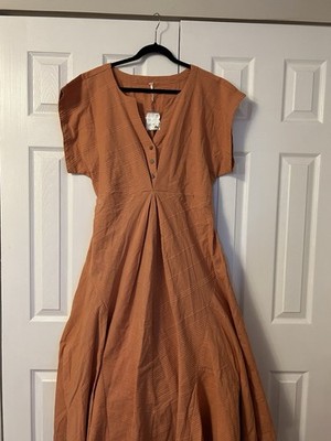 midi dresses with long sleeves Long Sleeve Floral Print Mia Midi Dress In Brown Blue, Brown/Blue / Regular / 8