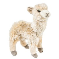 Alpaka Stehend Beige 22 Cm Kuscheltier PlüSchtier PlüSchlama Stofflama Stofftier